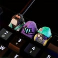 thumbnail image 1 of Hand-Painted Anime Keycaps: High-Quality, Non-Machine Production for Keyboard Keys - Man, Woman, and More Designs Available, 1 of 5