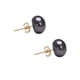 thumbnail image 2 of Aretes Perla Cultivada Negra Natural y Oro 14k GREG J.M. Clásico, 2 of 5