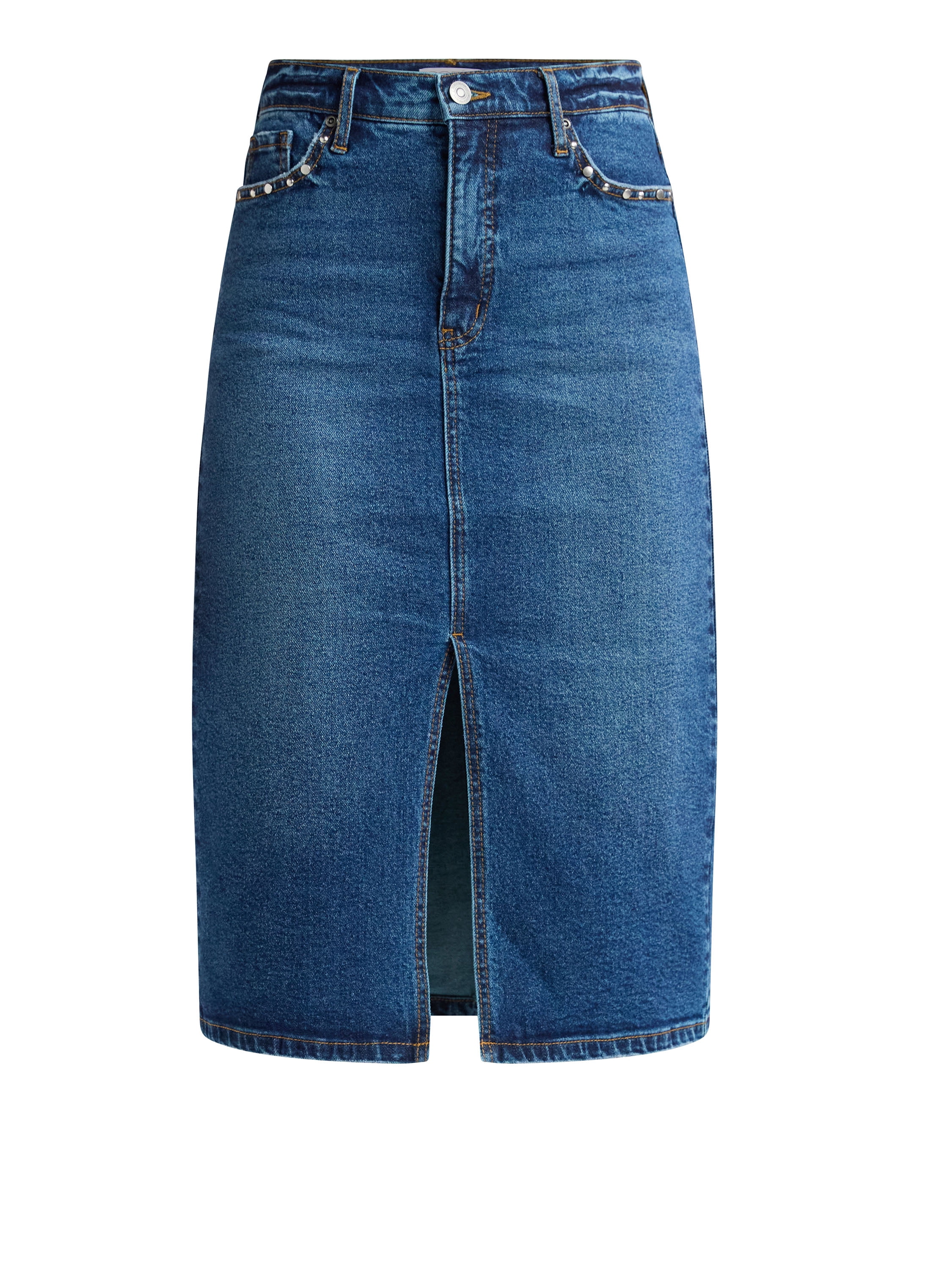 Denim Pencil Skirt