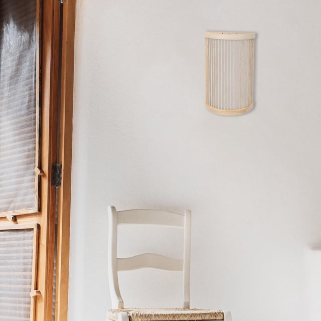 FUTUREORYY 1Ud Colgante De Bambú Beige Para Iluminación Ambiental Y Uso En Pared Interior
