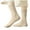 Beige, variant on SwiftWear 5 Pairs Basic Crew Socks Comfort Fit Boot Socks for Women,Knit Thick Socks Casual Soft Cotton Blend, Solid, Beige