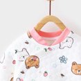 thumbnail image 6 of Baby Boy 2‑Piece Quilted Kimono Wrap Pajama Set with Cartoon Print,Newborn Sleepwear 3-6 Months, 6 of 7