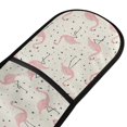 thumbnail image 2 of Dailycode Double Sided Oven Mitt with Loop Heat Resistant Kitchen Long Potholders 7" x 35" Flamingo with Polka Dots, 2 of 6