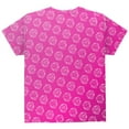 thumbnail image 2 of D20 Gamer Critical Hit and Fumble Pink Pattern All Over Youth T Shirt Multi YSM, 2 of 2