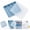 Deep Blue, variant on Long Ice Cube Tray with Lid, 4-Cavity Silicone Ice Stick Mold for Water Bottles, Slim Freezer Ice Tray for Drinks, Iced Coffee, Juice, Tumblers and Kitchen Freezer Storage, Aqua