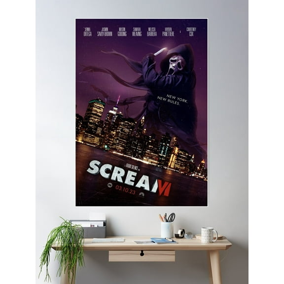 Kna Prints - Scream 6 (2023) Poster , UNFRAMED-8x12