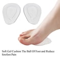 thumbnail image 6 of hengtong 6x1Pair Arch Pad Insole Foot Care Half Insoles High Heel Pad Clear, 6 of 8