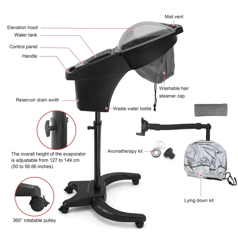 Elitzia Hair Steamer Micro Mist Scalp Detox System Hair Wash