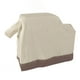 thumbnail image 3 of Funda de tela Oxford de primera calidad para parrilla, revestida en plata 420D, impermeable y a prueba de polvo, 104 x 68,5 x 124 cm, beige/marrón, refugio para barbacoa al aire libre., 3 of 8