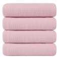 thumbnail image 1 of Unique Bargains Cotton Bath Towels Absorbent Waffle Weave 4Pcs 27'x54', 1 of 8