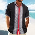 thumbnail image 2 of Eres Más Que una Camisa de Puntuación de Prueba de Color Sólido Casual con Cuello, Bolsillo con Botones de Manga Corta, 2 of 9