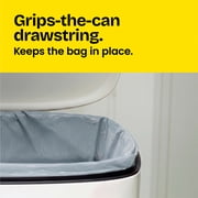 Glad ForceFlex Tall Kitchen Drawstring Trash Bags, 13 Gal, Gain Lavender, 40 Count