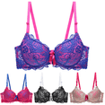 thumbnail image 2 of Sujetador Push-up Sexy De Encaje De Gran Tamaño Ropa Interior Femenina Delgada Estereotipos Con Cable Copa De CD, 2 of 5