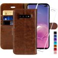 thumbnail image 1 of Galaxy S10+ Plus Wallet Case,6.4-inch, MONASAY[Included Screen Protector] Flip Folio Leather Cell Phone Cover, 1 of 5