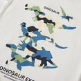thumbnail image 4 of XUELUO Baby Boys Athletic Shirts Summer Cartoon Dinosaur Print Round Neck Short Sleeve Casual Comfortable Breathable Outdoor Activities Tops T Shirts Sportwear,White,18-24 Months, 4 of 6