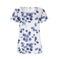thumbnail image 4 of JINMGG Plus Womens Tops Clearance,Women Fashion Printed Casual Round Neck Short Sleeve Loose T-Shirt Blouse Tops, 4 of 6