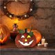 thumbnail image 4 of Wosthever Linterna de calabaza de Decoración de calabaza fantasma de dibujos animados Lindos adornos de Halloween Decoración de calabaza de Iluminación y accesorios No.1 Wosthever HA027637-01, 4 of 6