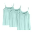 thumbnail image 1 of Adjustable Strap Sports Bras - High Impact Workout Bra, Breathable Moisture-Wicking Design (3-Pack) | Hontri | Women's Plus Size Soft Tank Top with Bra Sleeveless Comfort Yoga (Green | 4XL), 1 of 8