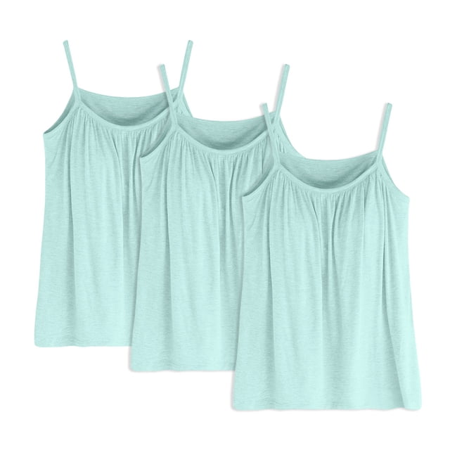 Adjustable Strap Sports Bras - High Impact Workout Bra, Breathable Moisture-Wicking Design (3-Pack) | Hontri | Women's Plus Size Soft Tank Top with Bra Sleeveless Comfort Yoga (Green | 4XL)