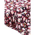 thumbnail image 5 of Agnes Orinda Women's Plus Size Mother's Day Tops Floral V Neck Tulip Short Sleeve Blouses Summer Tunic Tops 4X Black Red, 5 of 6