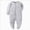 O134-Grey, variant on 9-12 Months Newborn Baby Boys Girls Jumpsuit Footed Long Sleeve Button Bodysuit Outfits Snowsuit