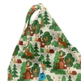 thumbnail image 5 of Forest Lounger Chair Bag, Best Friends Theme with Reindeers Rabbits Hedgehog Fox Bear Squirrel Fun, High Capacity Storage with Handle Container, Lounger Size, Redwood Hunter Green, by Ambesonne, 5 of 5