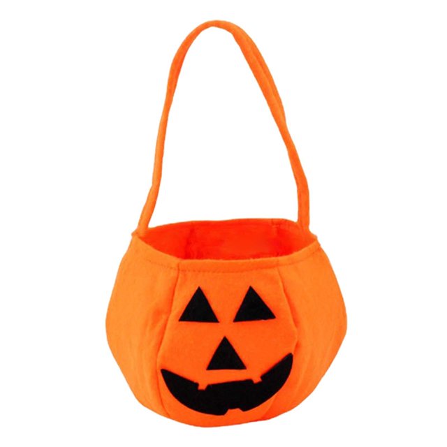 Sac Citrouille d'Halloween Sac de Rangement Confortable Mode Sac à Main Portable pour l'Halloween A