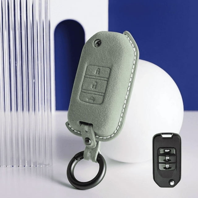 Car Key Fob Cover Case Protector Alcantara Car Key Fob Case Cover Bag For Honda Accord Insight Civic CR-V Odyssey