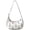 Pineapple-3, variant on Pineapple Nylon Crescent Bag for Women Men Trendy, Medium Crossbody Dumpling Bags with Adjustable Strap Lightweight Travel Shoulder Tote Half Moon Hobo Bag