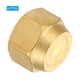 thumbnail image 3 of Tapa de sello de latón Uxcell, accesorio de tubo SAE de 45 grados, accesorios de tubería hexagonales femeninos de 3/4" 4, 3 of 7