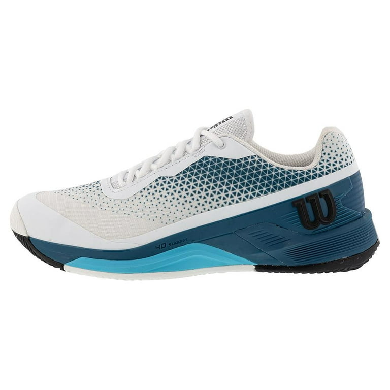 Chaussures Wilson Tennis Rush Pro 4.0 Toutes Surfaces Homme Blanc/Bleu -  Sports Raquettes