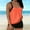 Orange, variant on Zorckvet Two Piece Tankini Swimsuits for Women Tummy Control Bathing Suit with Shorts Modest Solid Color Athletic Swimwear