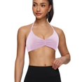 thumbnail image 4 of Endives Sports Bras for Women Strappy Sports Bras Open Back Deep V Bras Casual Bralette Yoga Crop Top With Removable Cups Bras for Women No Underwire, 4 of 6