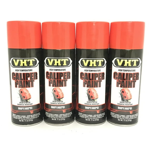 VHT SP733-4 PACK REAL ORANGE Brake Caliper Paint, Drums, Rotors Paint - High Heat -11oz