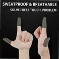 thumbnail image 4 of Silver Fiber Gaming Finger Sleeves for Mobile Game (Pack of 8 Pair) Anti-Sweat Breathable Finger Glovers Thumb Sleeve PUBG Mobile Finger Sleeve, 4 of 4