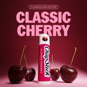 ChapStick Classic Cherry Flavored Lip Protectant Sticks, 24 Hour Moisturizing, 3-Pack, 0.15 oz Each