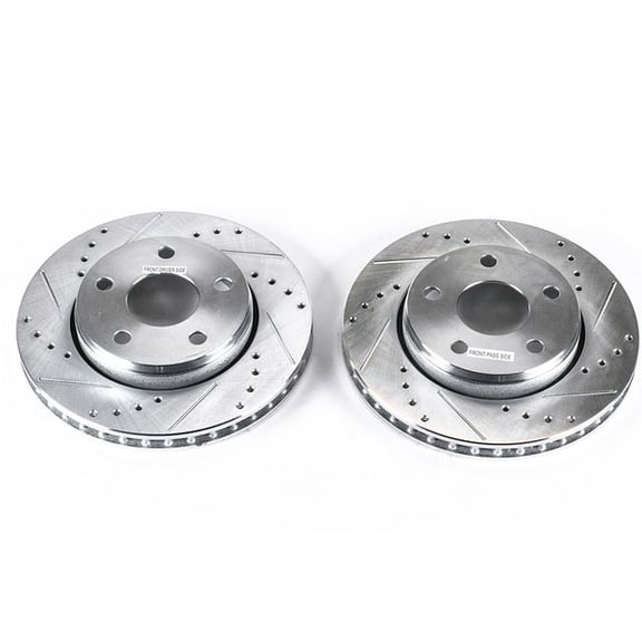 Power Stop AR8780XPR Evolution Drilled & Slotted Rotors -Front