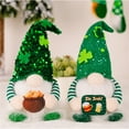 thumbnail image 5 of BOBOMOTI St Patricks Day Gnomes Decorations with Lights Handmade Plush Tomte Swedish Scandinavian Gnome for Irish Party Supplies, 5 of 5