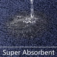 thumbnail image 4 of Alfombra de baño LOCHAS, suave, gruesa, absorbente, de microfibra, azul marino, 4 of 6