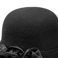 thumbnail image 6 of Slccxzc Elegant Adjustable Fedora Flower Decorated Bowler Hat Versatile Simple Design Dome Top Hat For Party, 6 of 7
