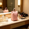 thumbnail image 6 of SouMaox Travel Storage Bag, Portable Lingeries Organizer, Small Clothes Pouch for Underwear, Compact Packing Cube for Suitcase, 3.94" x 3.94" x 10.63" Pink, 6 of 6