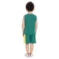thumbnail image 5 of Wonder Nation Toddler Boys Sleeveless Basketball Jersey and Shorts Set, 2-Piece, Sizes 12M-5T, 5 of 7