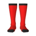 thumbnail image 2 of Picia Women Crew Soft Moisture-wicking Socks Red Pattern Design Cotton Socks, One Size fit All, 2 of 9