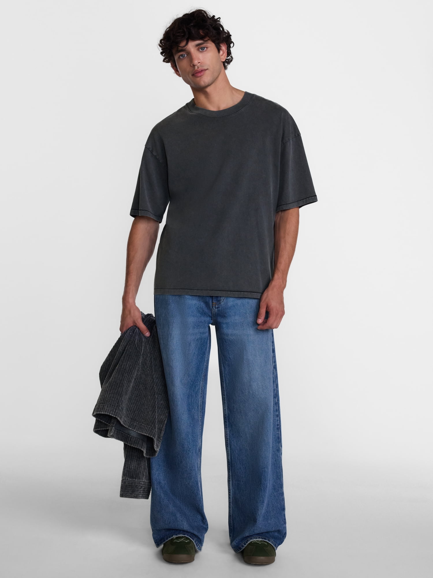 No Boundaries Boxy Fit Heavyweight Cotton Tee, Men's & Big Men's XS-3XL