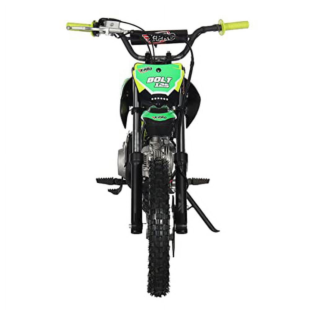 X-Pro Brand New Bolt 125cc Gas Pit Dirt Bike, Automatic Transmission, Electric Start, Big 14"/12" Tires!