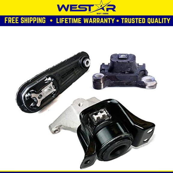 Fits 2013-2016 Nissan Juke 1.6L AWD, Engine Motor & Trans Mount Set 3pcs : A7380, A4360, A4309