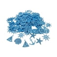 thumbnail image 3 of 50 pequeños recortes de madera náuticos, adornos de madera para centros de mesa, artículos para fiestas, decoración , manualidades con temática Azul, 3 of 8