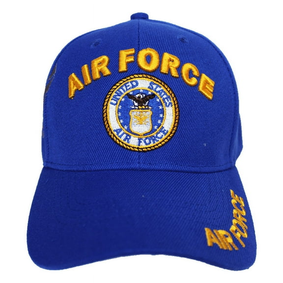 Shadow Embroidery Caps - USAF - Royal