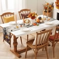 thumbnail image 3 of Halloween Table Runner - 120 Inch Long Fall Spooky Wizard Pumpkin Bats Flower Retro Beige Cotton and Linen Blended Dress Scarves Farmhouse Table Runner for Kitchen Dining, Coffee Table, 13" x 120", 3 of 8