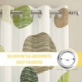 thumbnail image 6 of Abstract Geometric Kitchen Curtains Window Panels, Farmhouse Vintage Polka Dot Green Insulated Window Treatment Curtain, Grommet Curtains for Bedroom/Living Room/Bathroom, 2 Piece 42"Wx63"L, 6 of 8